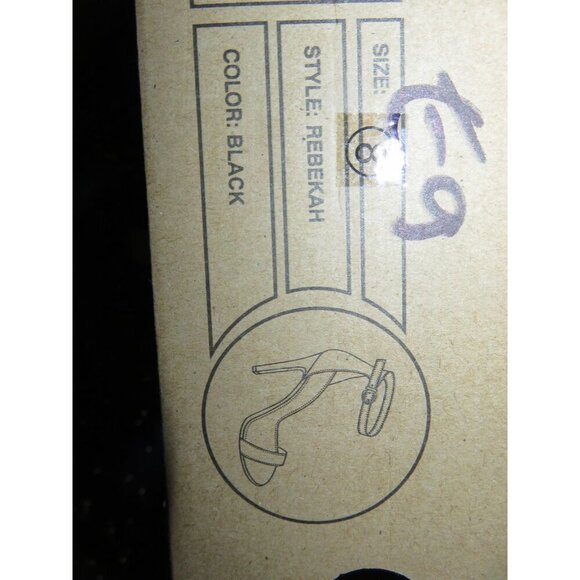 Charlotte Russe Rebekah Black Vegan Leather ankle strap pumps sz 8 - Picture 12 of 13